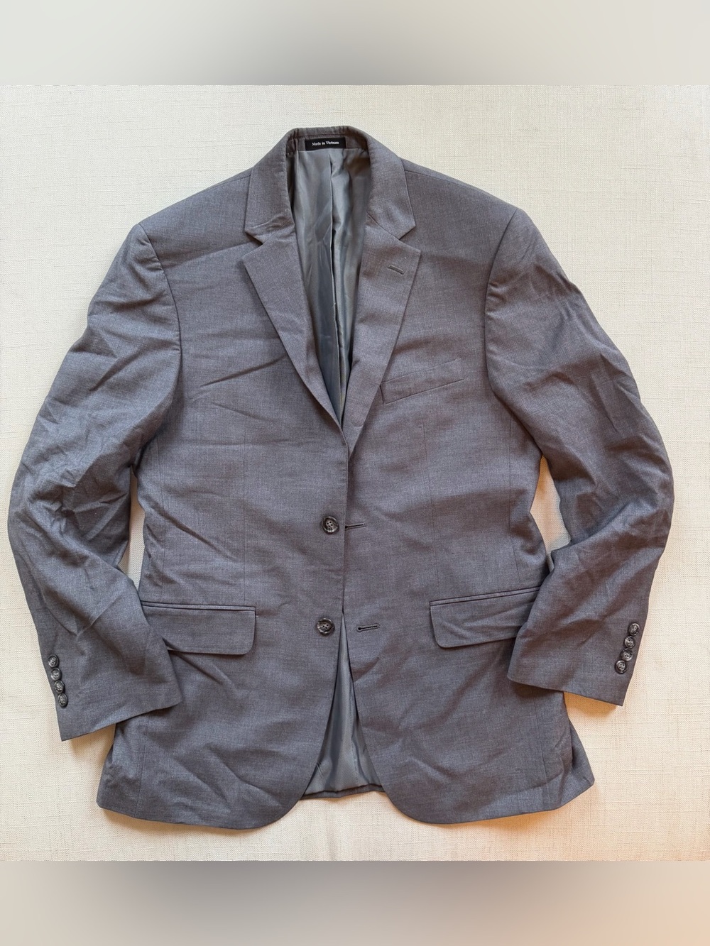 Pronto Uomo Men's Charcoal Gray Two-Button Sport Coat